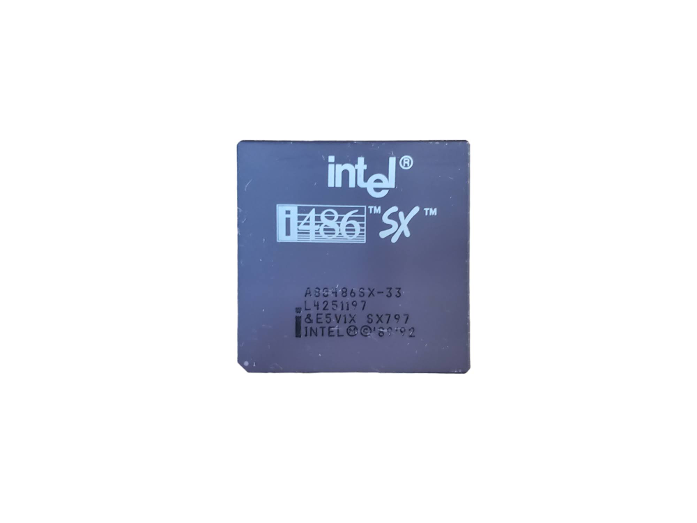 Vintage Intel i486 SX 33Mhz A80486SX-33 CPU (SX797) @ — retail.era