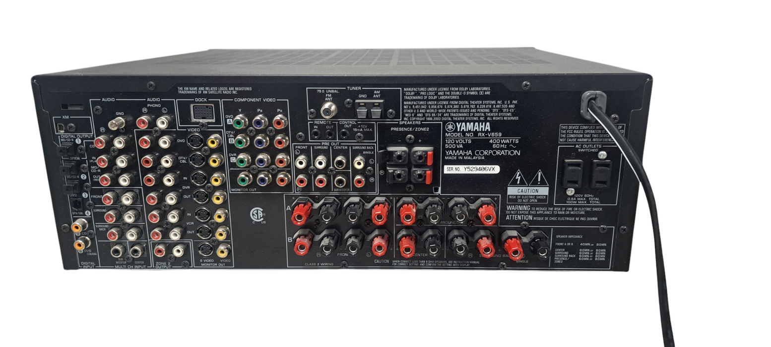 Yamaha RX V659 7.1 Channel 700 Watts