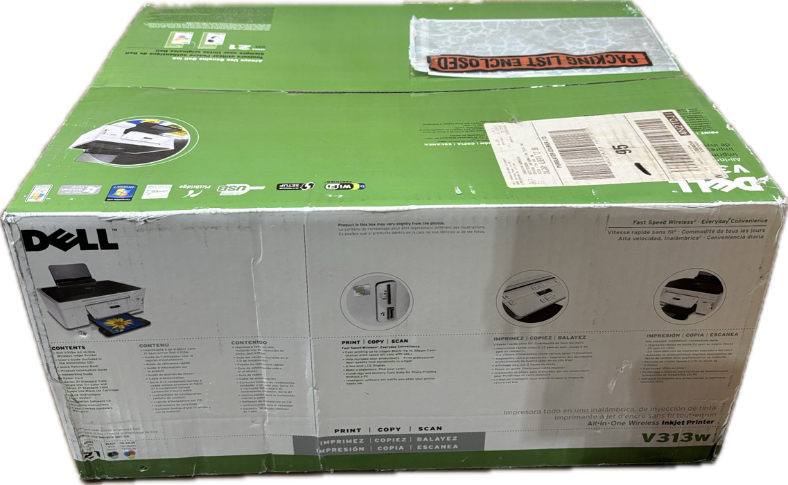 Dell V313w All-in-One Wireless Inkjet Printer Brand-New Sealed READ!