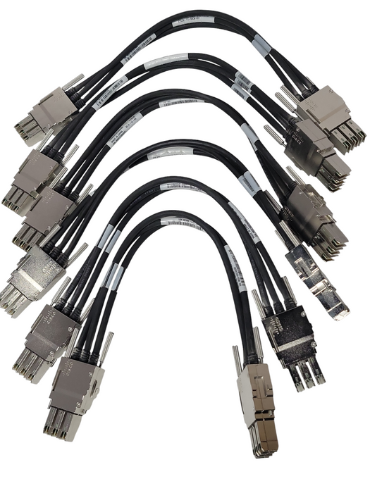 Lot of 6x Cisco STACK-T1-50CM V01 StackWise 50CM Stacking Cables _