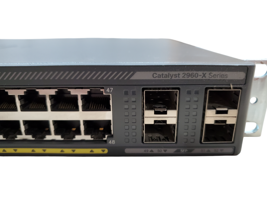 Cisco WS-C2960X-48LPS-L 48-Port Gigabit PoE+ 370W Switch 4x SFP Q