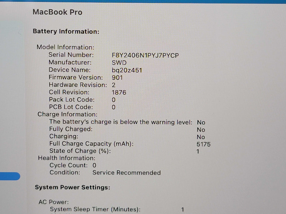 Apple Macbook Pro 2020 13" 4-Core i5-1038NG7 @ 2.0GHz 16GB DDR4 500GB SSD (