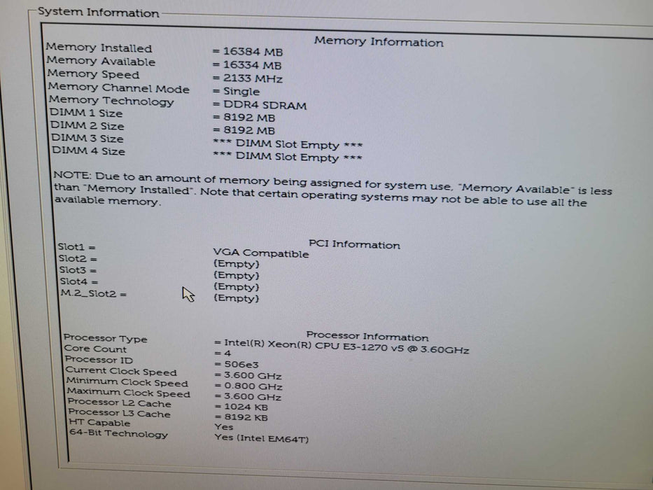 Dell Precision T3620 - Xeon E3-1270 v5 16GB DDR4 QUADRO K2200 290W PSU %