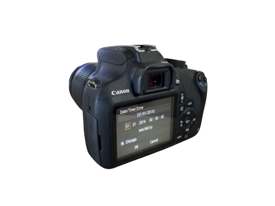 Canon EOS Rebel T5 Camera with EFS 18-55 mm Lens - Black *READ*  Q