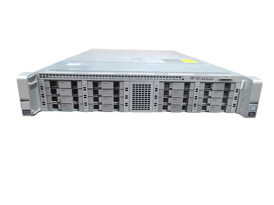Cisco UCS C240 M4 -2x Xeon E5-2630 v3, 64GB DDR4, 2x 1200W PSU, NO HDD/RAID