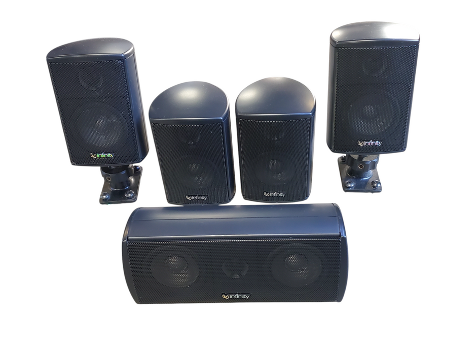 Infinity Speakers SAT450 (Set of 5) 4 Surround speakers & 1 Center Speaker