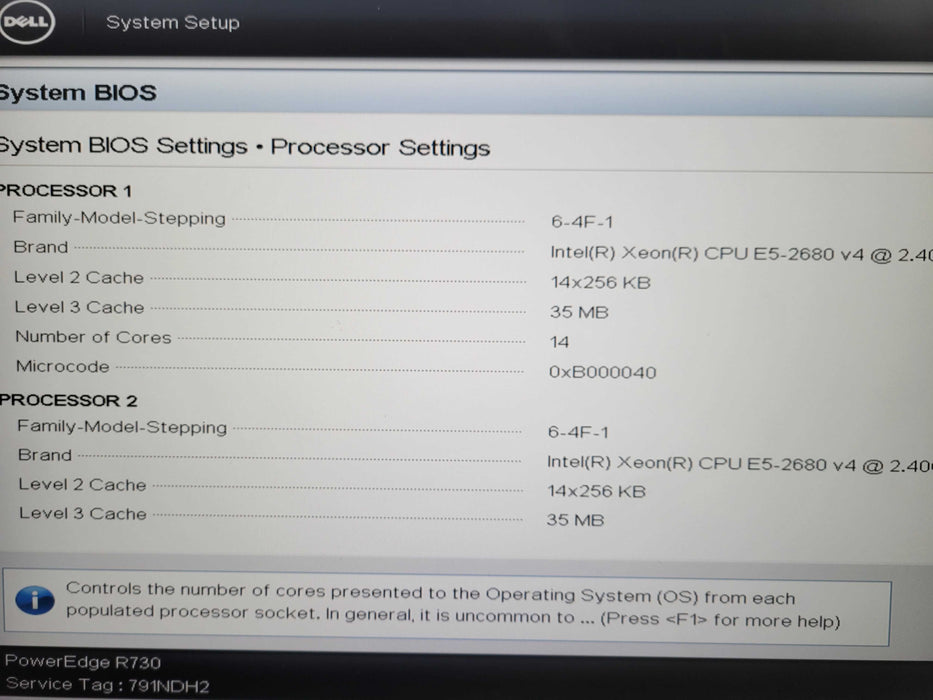 Dell PE R730 2U 8x2.5", 2x Xeon E5-2680v4, 32GB DDR4, H730 Mini, 2x PSU !