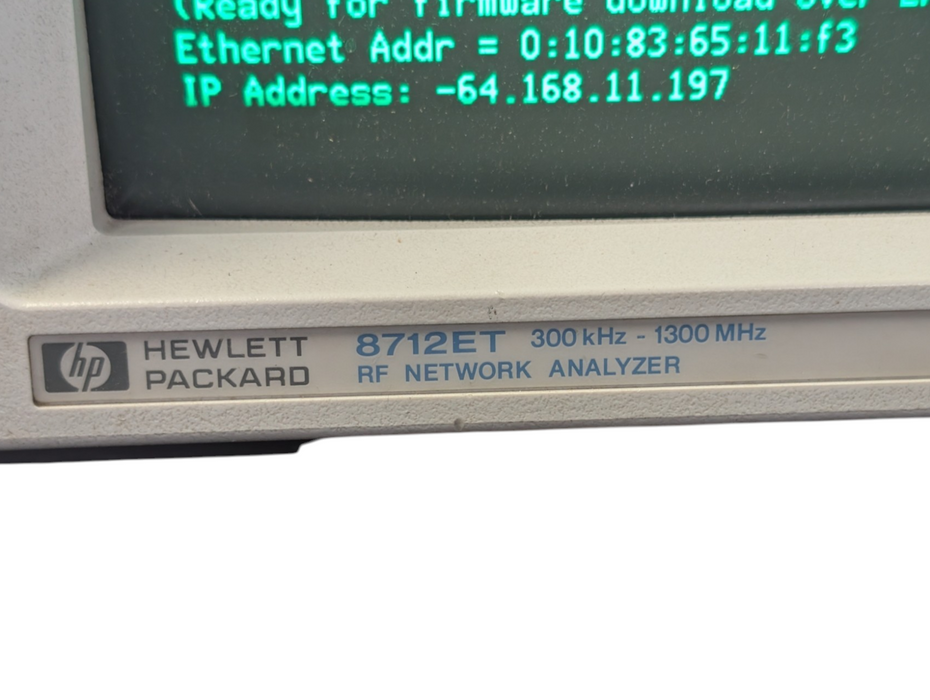 HP 8712ET 300kHz-1300MHz RF Network Analyzer Please READ   -