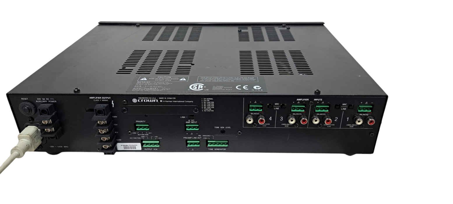 Crown 180MA Commercial Audio Mixer-Amplifier