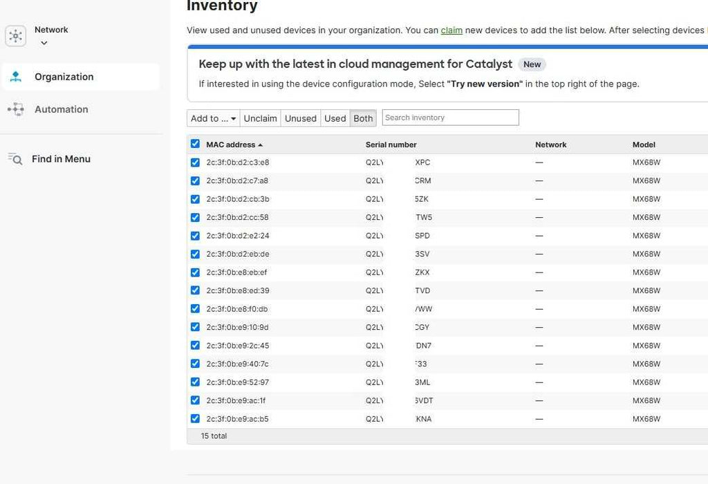 Cisco Meraki MX68W MX68W-HW Wireless Security Appliance Unclaimed  Q_