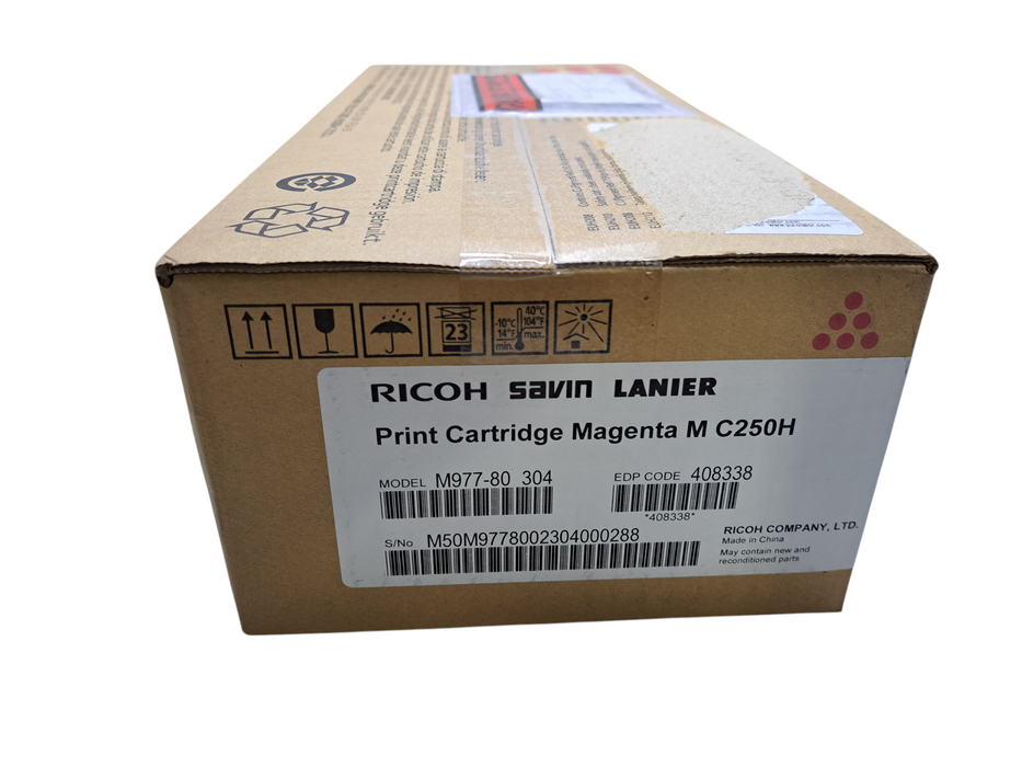 Genuine Ricoh M C250H Magenta Toner Cartridge 408338 )
