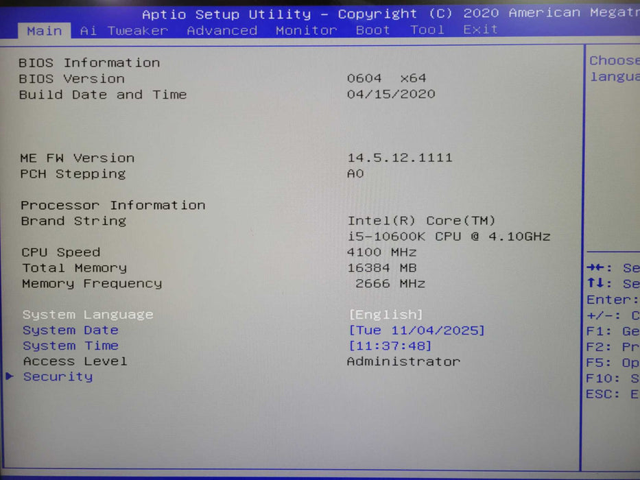 Custom PC Intel i5-10600K @ 4.10GHz 16GB DDR4 256GB NVMe !