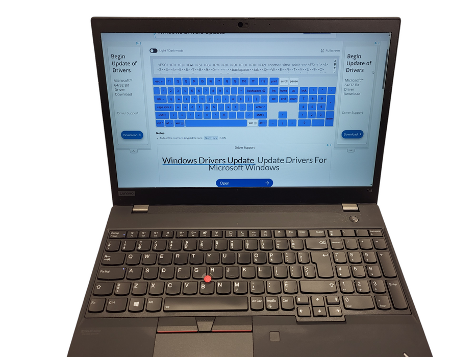 Lenovo ThinkPad T15 Gen 1 i5-10310U @ 1.7GHz 8GB RAM 256GB SSD $ Lap200