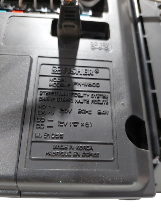 Fisher Model: PH-W803 Stereo High Fidelity System Made in Korea =
