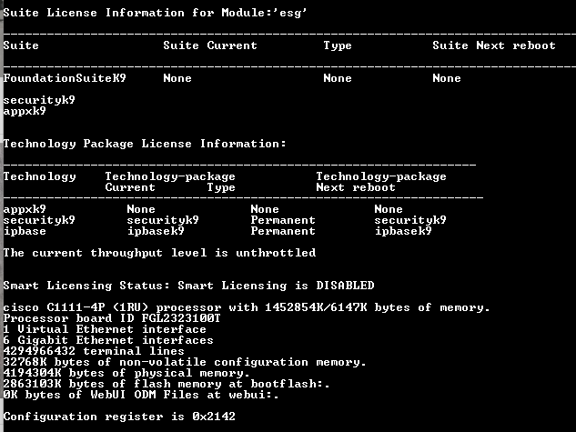 Cisco ISR 1100 Series - C1111-4P V01 Integrated Services Router  %