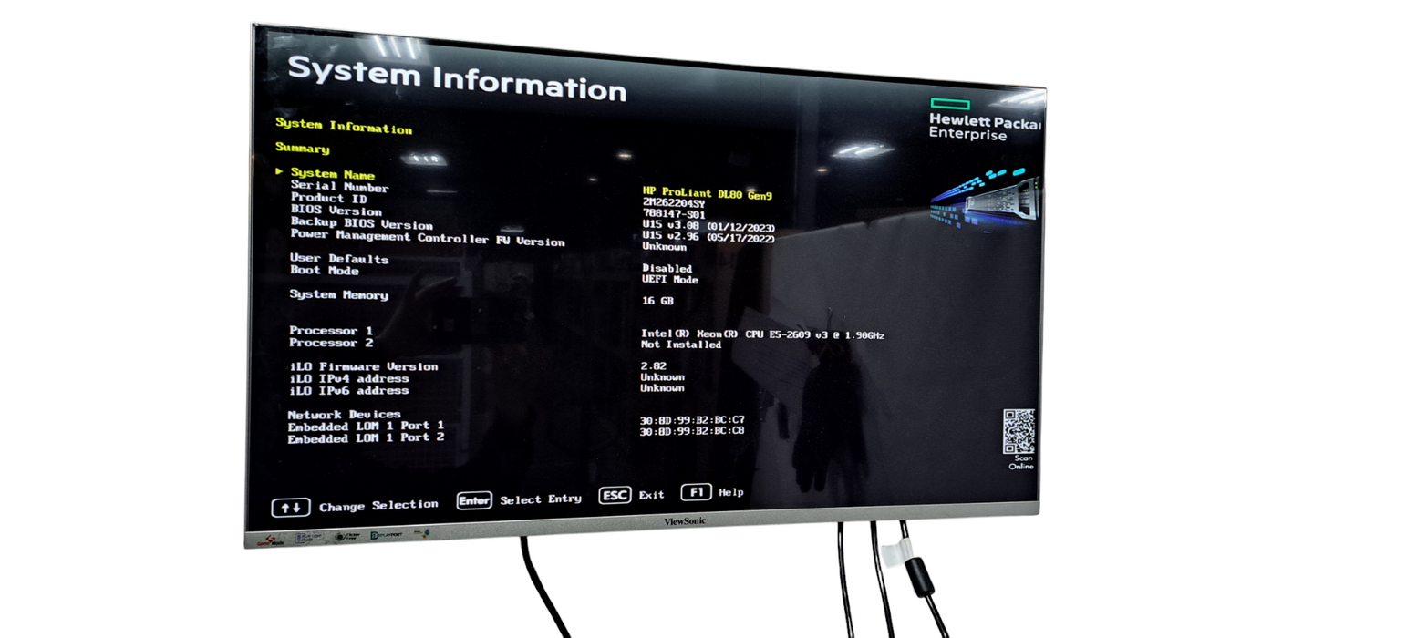 HP DL80 Gen9 2U 8x 3.5" | Xeon E5-2609 v3 |16GB DDR4, H240/B140i|1x550W