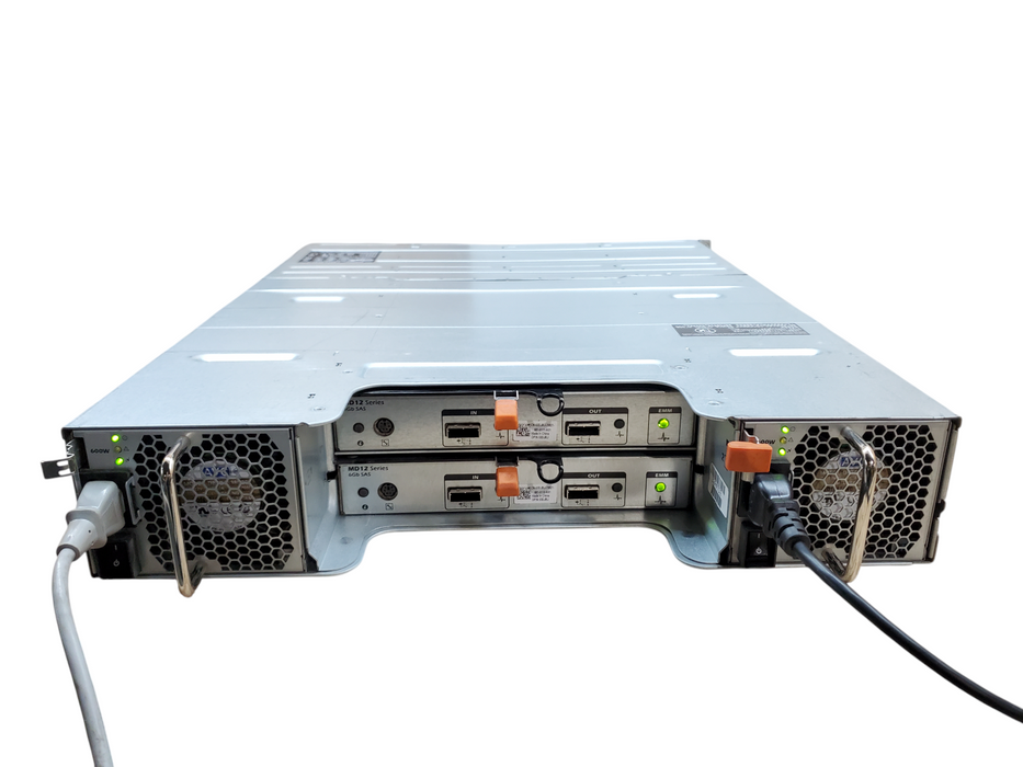 Dell PowerVault MD1200 Storage Array 2x MD12 SAS Controller No HDDs