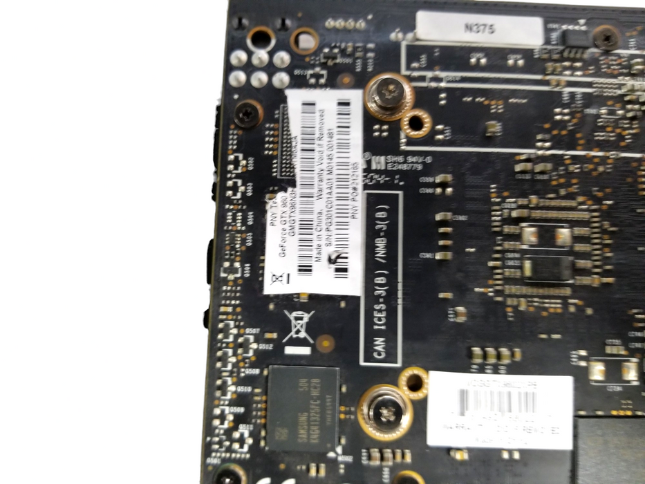 PNY XLR8 NVIDIA GeForce GTX 960 2GB PCI GRAPHICS CARD HDMI DVI DP
