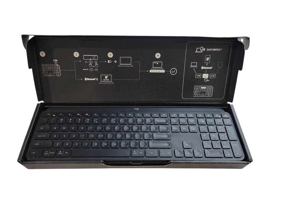 Logitech MX Keys Wireless Keyboard - Black Q%
