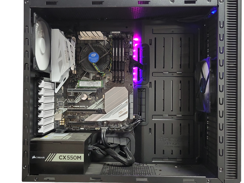 Custom/Asus Tower PC, Core I7-8700 3.2GHz, 44GB DDR4, 256GB Nvme, 750W PSU _