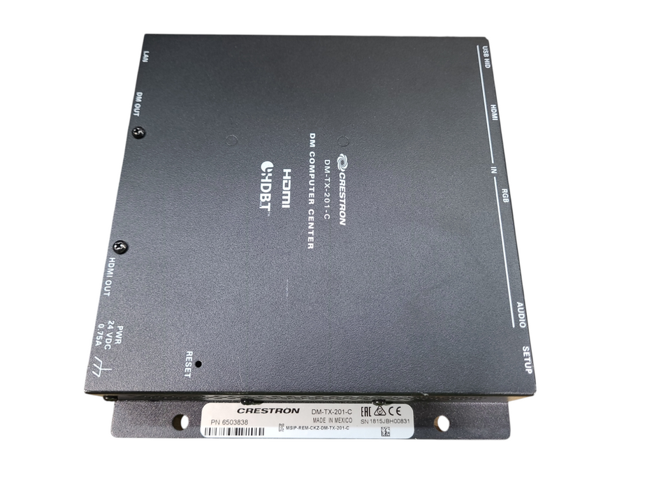 Lot 2x Crestron DM-TX-201-C DigitalMedia Computer Center Room Controller
