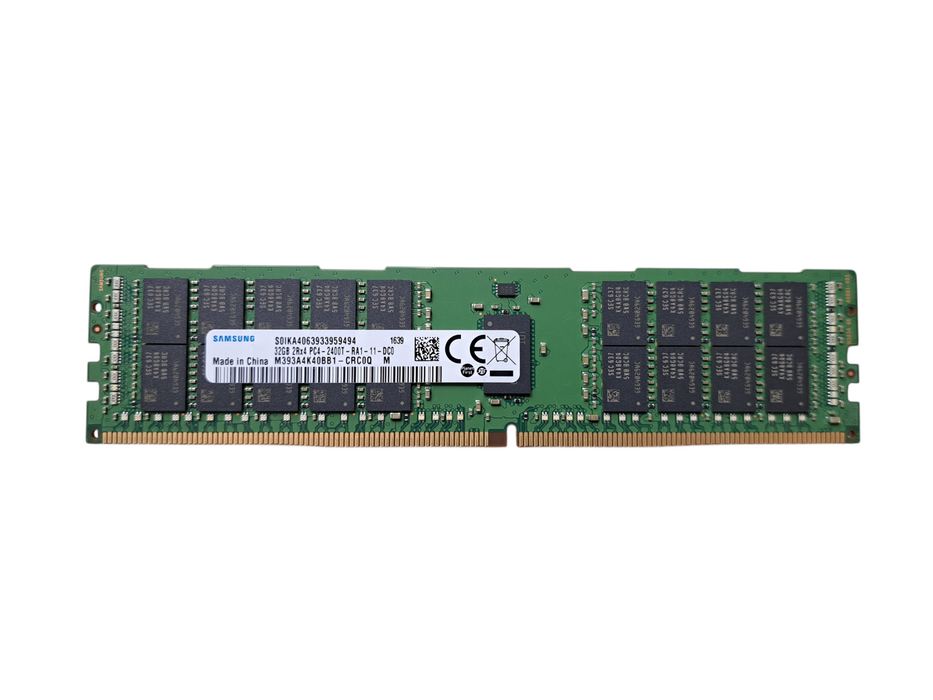 Samsung 32GB 2Rx4 DDR4 2400MHz PC4-2400T ECC Reg Memory M393A4K40BB1-CRC0Q Q)