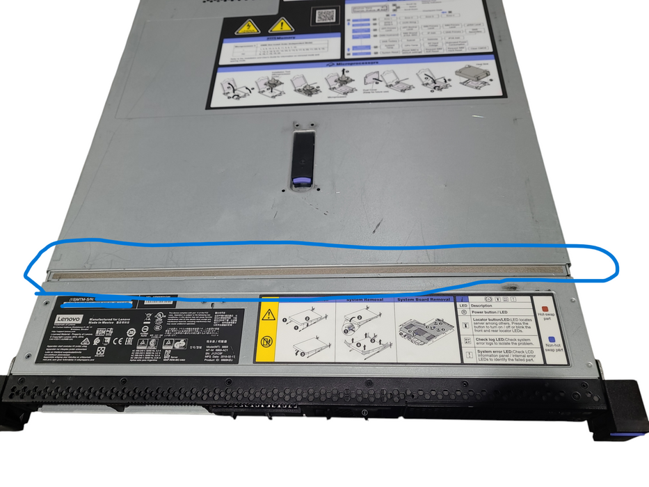 Lenovo x3550 M5 1U - 2x Xeon E5-2620 v4, 64GB DDR4, M5210, *NO FANS*