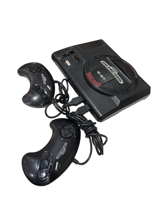 Sega Genesis ( Parts ) Model: MK-1601-22 With 2 Controllers Model: 1650 =