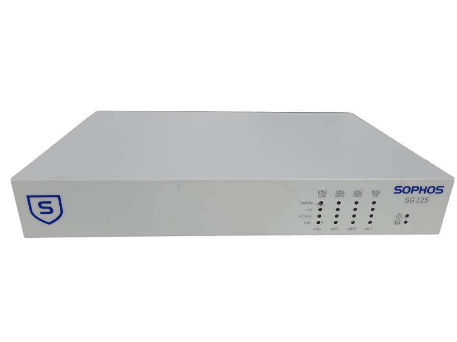 Sophos SG 125 8-Port Gigabit Router Firewall Security Appliance !
