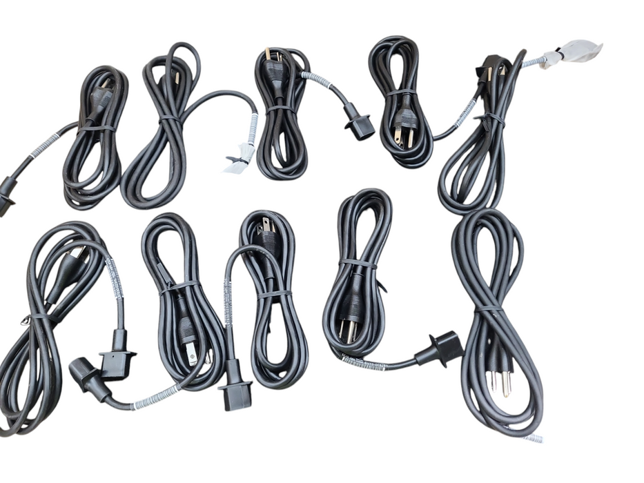 Lot 10x 3 Prong AC Power Cord Cable C13 Q