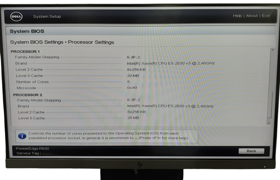 DELL PowerEdge R630 XEON E5-2630 V3 @ 2.40GHz | 48GB DDR4 | H730 MINI