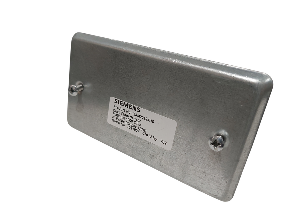 Siemens Duct Temp Sensor 4" Probe PN: QAM2012.010 MN: 011907 =