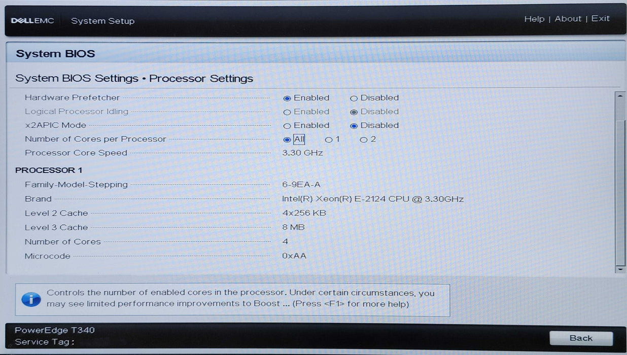 Dell PowerEdge T340 8x3.5", Xeon E-2124 3.30GHz, 48GB DDR4, H330, 4TB SAS