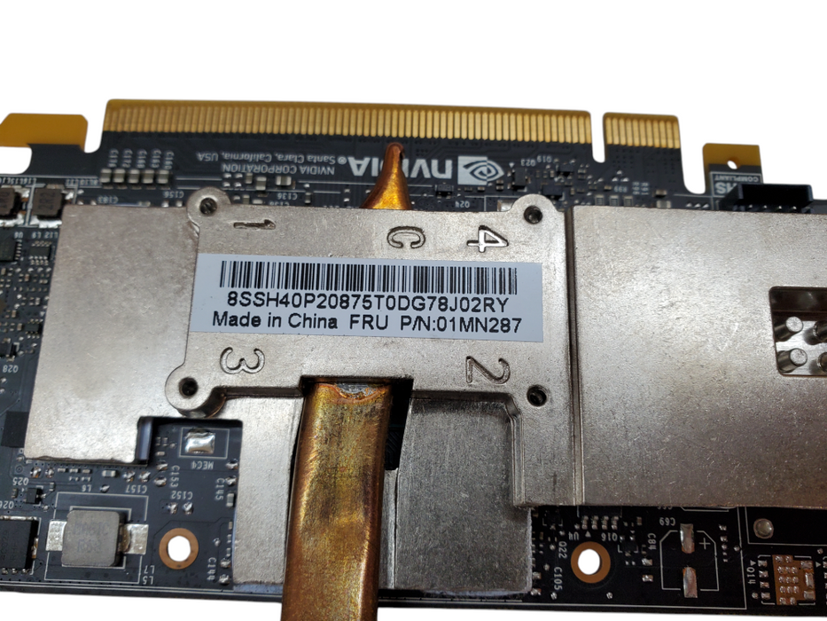 Lenovo NVIDIA Quadro P600 2GB GDDR5 Graphics Card w/ Heatsink - 01MN287