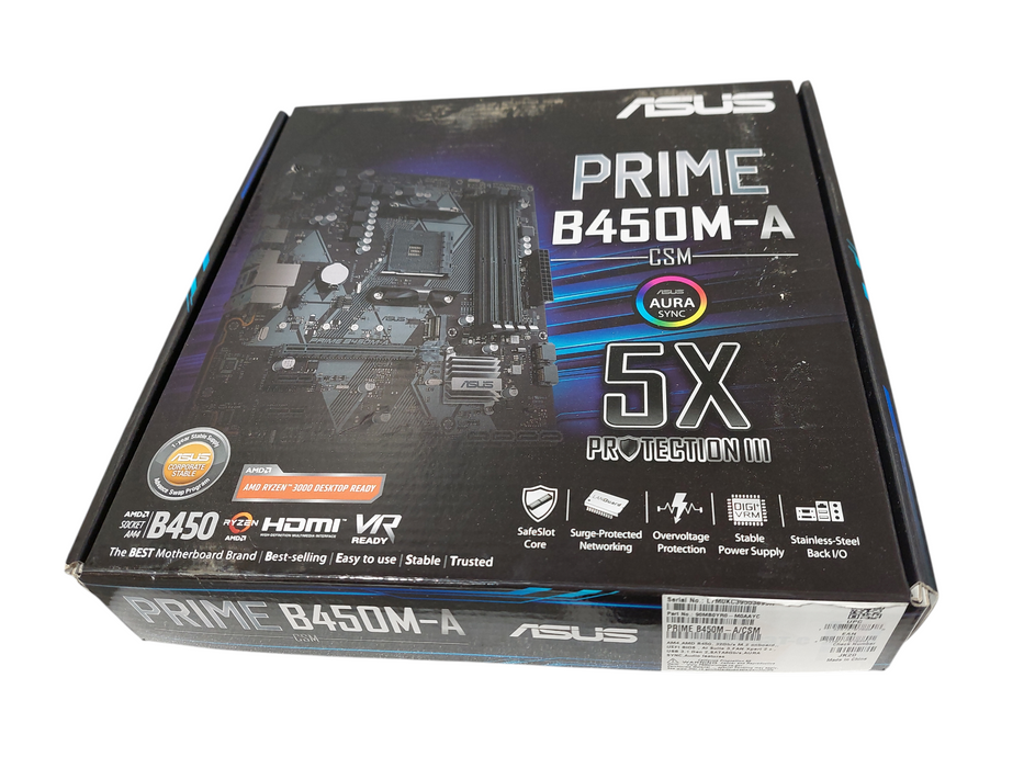 ASUS Prime B450M-A Motherboard PN: 90MB0YR0-M0AAYC =