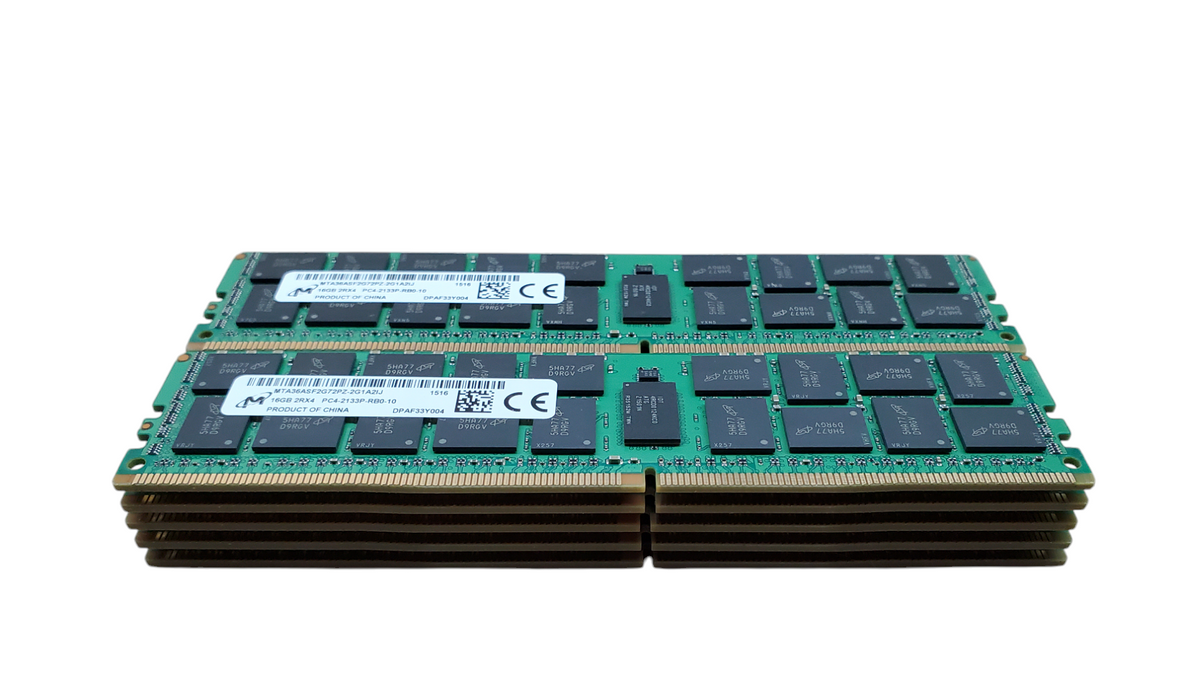 Lot 10x Micron 16GB 2RX4 PC4-2133P-RB0 | DDR4 | Server RAM