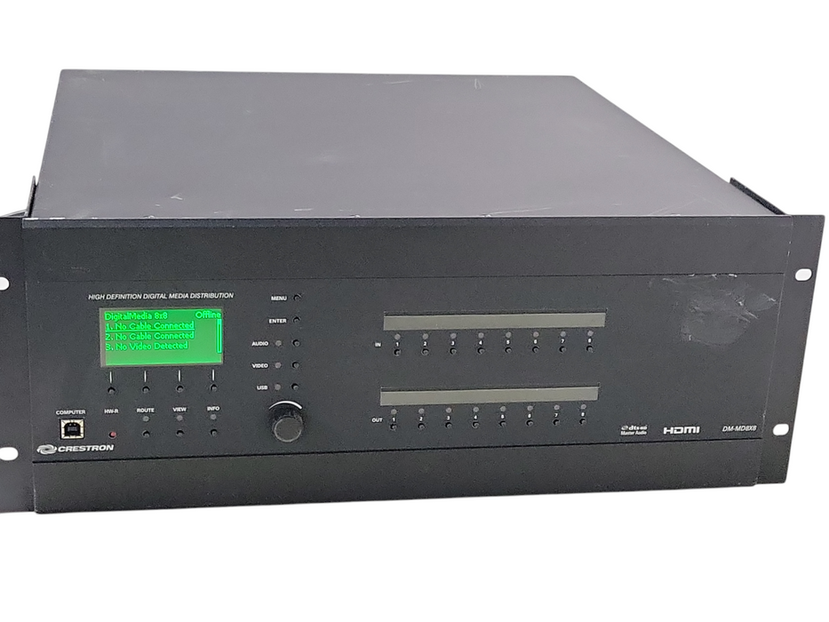 Crestron DM-MD8X8 8x8 Media Switcher 4x DMC-C, 1x DMCO-50, 2x DMC-HD, READ _