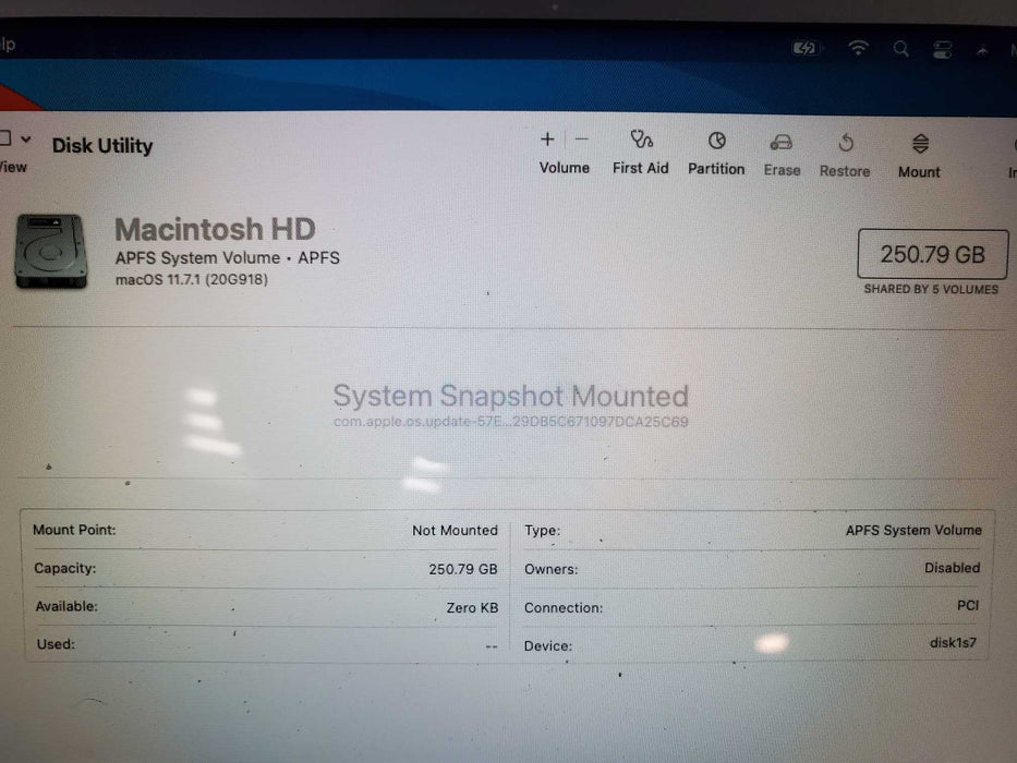 2014 Apple MacBook Air A1465 EMC 2631 - 256GB SSD, 4GB RAM, Intel i5