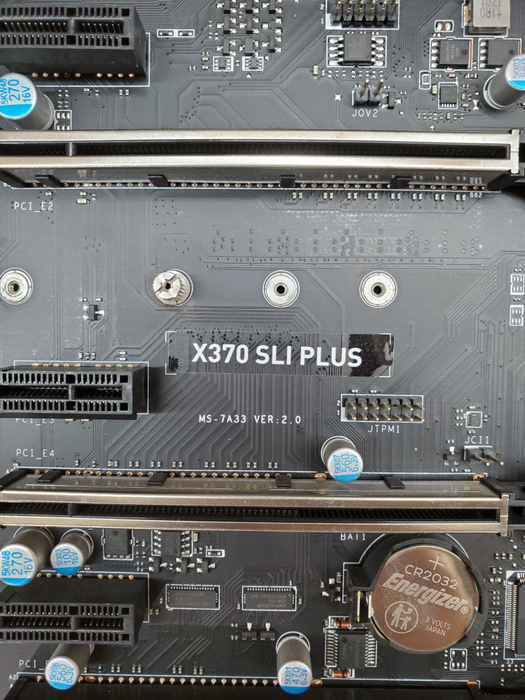 MSI X370 SLI PLUS AM4 Motherboard, Ryzen 7 1700 16GB DDR4 - No I/O Shield