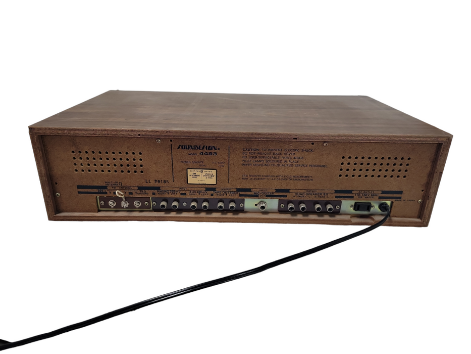 Vintage Soundesign 8 Track Player Model 4493 AM FM Stereo Japan
