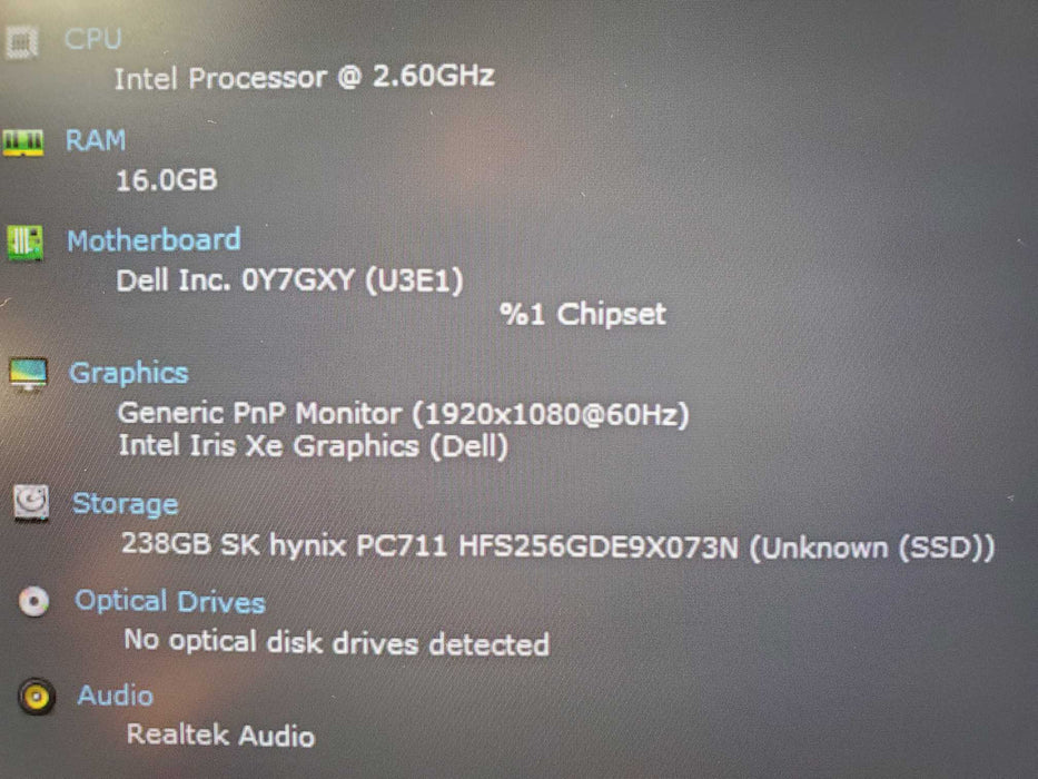 Dell Latitude 5320 , i5-1145G7 2.60GHz, 16GB DDR4, 256GB  Lap200