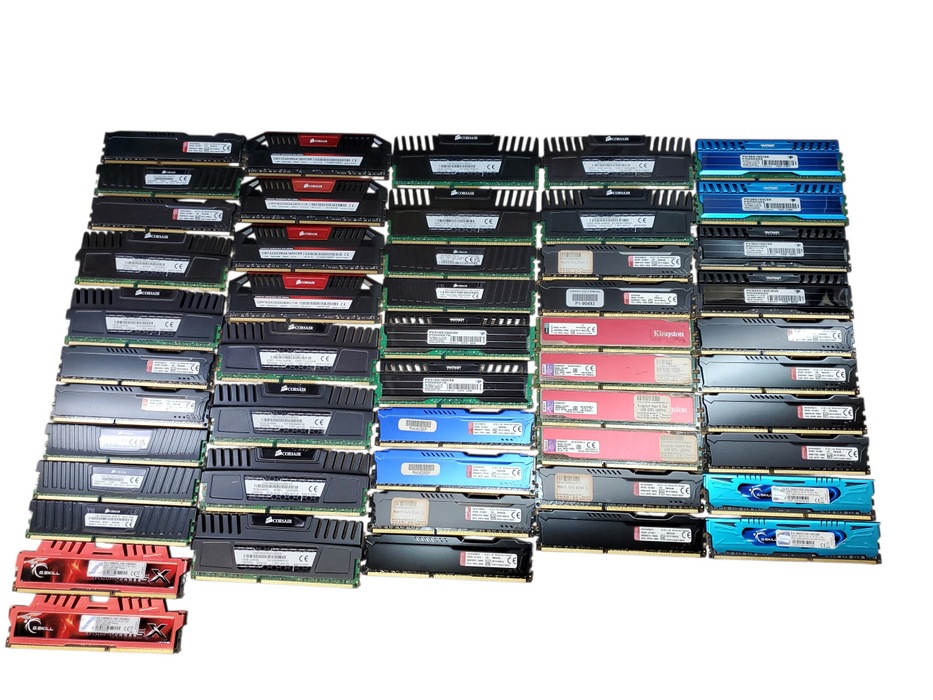 Lot of 240x , Assorted 8GB DDR3 Heat-Sink Desktop RAM