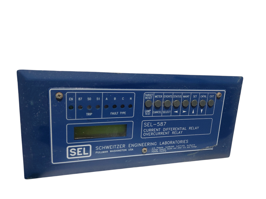 SEL Schweitzer Engineering Laboratories SEL-587 Current Differential Relay  =