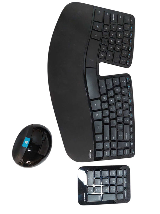 Microsoft Ergonomic Wireless Keyboard Set with Mouse & Numpad ( No Dongle )  =