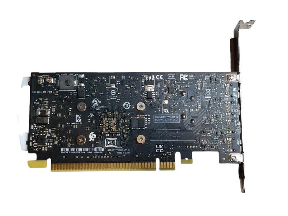 Nvidia Quadro T1000 4GB GDDR6 Graphics Card - 4xMiniDP Full Bracket