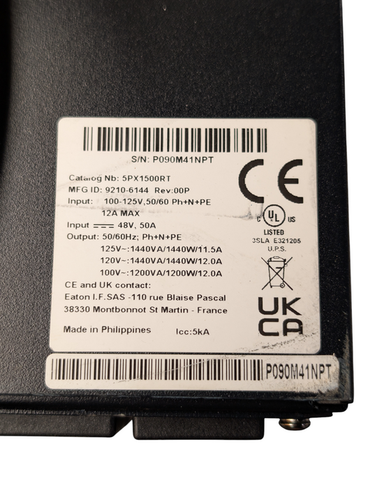 EATON 5PX1500RT 9210-6144 120V 5PX UPS 1500VA 1440W 2U Rack READ  -