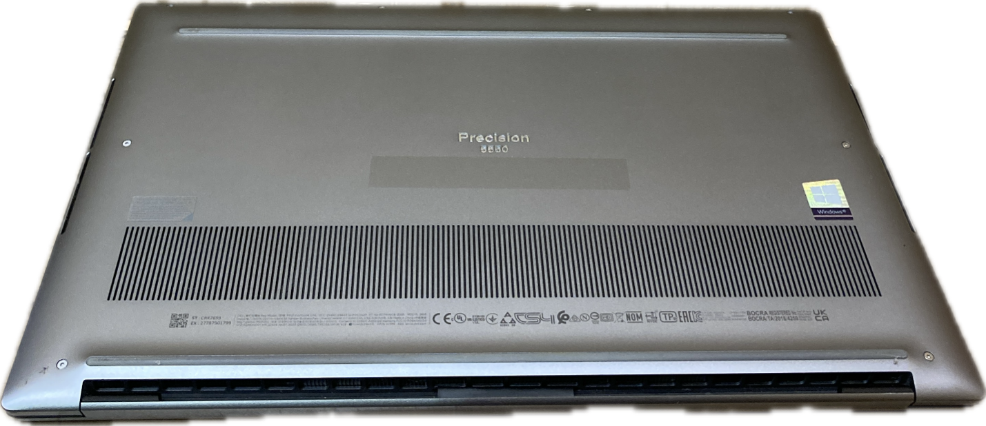 Dell Precision 5550 i7-10750H@2.6Gh QUADRO T1000 4GB GPU 16GB RAM 256GB SSD Q Lap200