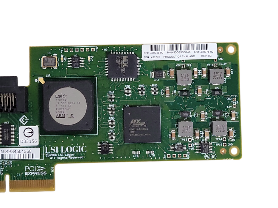 LSI Logic SCSI LVD/SE Controller PCI Express x4 LSI20320IE 439946-001 _