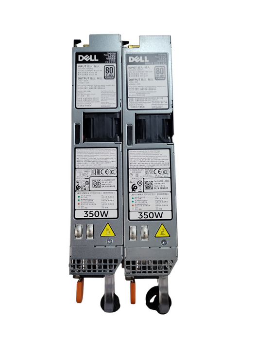 Lot of 2x - Dell 350W Server PSU (09WR03) %