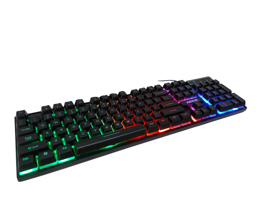 AQVIN 3 in 1 Combo Gaming RGB Keyboard Mouse & Pad Model: QC20-G  =